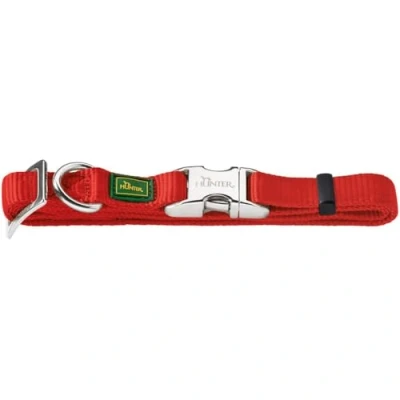 Imagen de Hunter Collar Vario Basic con cierre de aluminio XL cuello 45 65 cm rojo