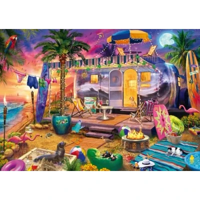 Imagen de Schmidt Spiele 58573 Jeff Haynie Puzzle (1000 Piezas), diseño de Caravana en el mar, Multicolor