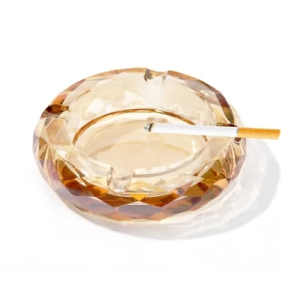 Imagen de cenicero de cristal, cristal para cigarrillos, mesa, soporte decoración mesa el hogar, oficina, escritorio (cristal