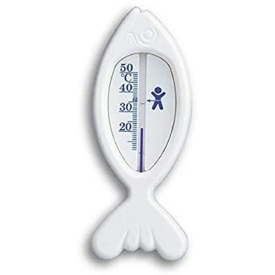 Imagen de TFA Dostmann Fisch 14.3017.02 Termómetro de baño analógico, aumenta la comodidad del baño, sin BPA, blanco, 59 x 14 145 mm