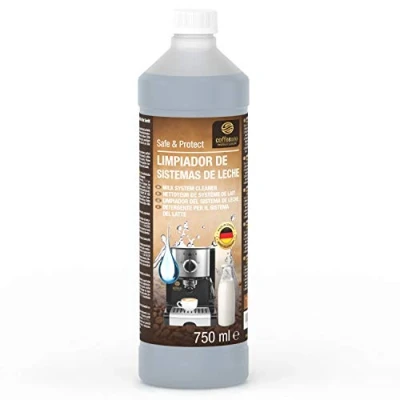 Imagen de Limpiador de sistemas leche Coffeeano 750ml botella dosificadora para cafeteras automáticas y cafeteras, incluye un libro electrónico
