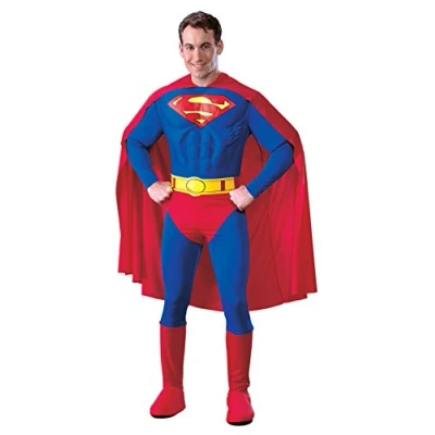 Imagen de Rubbies Disfraz de Superman para hombre, talla L