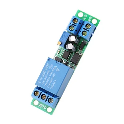Imagen de DC 12V Módulo de Relé Retrado Temporizador 0 25 Segundos Ajustable Turn On/Turn Off con Optoacopladores Isolator