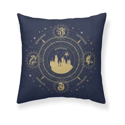 Imagen de BELUM Funda cojín Harry Potter, de 100% algodón 50x50cm Modelo Christmas Gold A