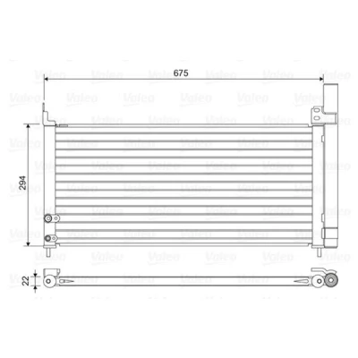 Imagen de VALEO 814464 Condensador con secador Aluminio 294