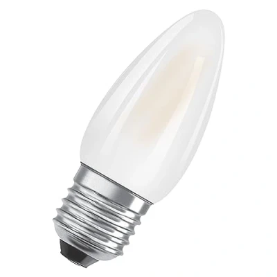 Imagen de OSRAM Lámpara LED B40 de Star para la base E27, forma vela, vidrio mate, 470 lúmenes, blanco frío (4000k), reemplazo bombillas convencionales 40W, no Dimmable, 1 paquete