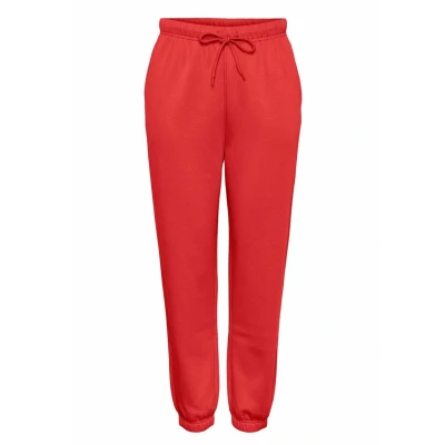Imagen de PIECES Pcchilli HW Sweat Pants Noos BC Pantalón, Rojo Amapola, M Mujeres