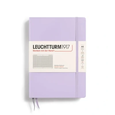 Imagen de LEUCHTTURM1917 365483 Libretas Medium (A5) 145 x 210 mm, Tapa Dura, 251 páginas numeradas, Lilac, Cuadriculada