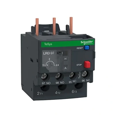 Imagen de Schneider Electric LRD07 TeSys LRD Reles de Sobrecarga Térmica, 1.6… 2.5A, Clase 10A, 45mm x 70mm