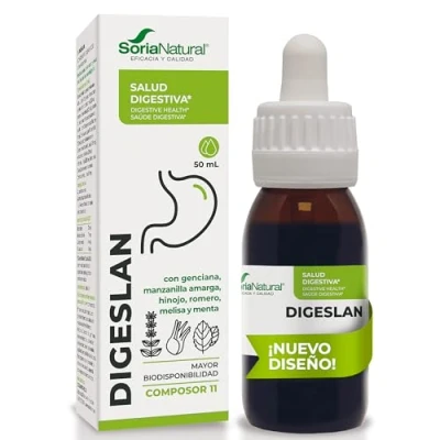 Imagen de Soria Natural Composor 11 Digeslan Complex con Genciana, Manzanilla Amarga, Hinojo, Romero, Melisa, Bromelaína y Menta Ayuda a las Digestiones Enzimas Propiedades Tónico Digestivas 50ml