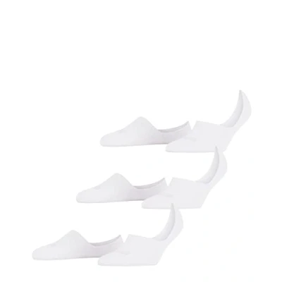 Imagen de FALKE Invisible Step High Cut 3 Pack W IN algodón invisibles unicolor pares, Calcetines pinkies Mujer, Blanco (White 2000) nuevo ecológico, 39 40