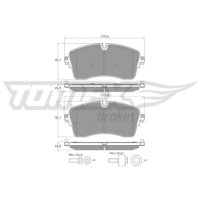 Imagen de Juego de pastillas TOMEX Brakes TX 60 55