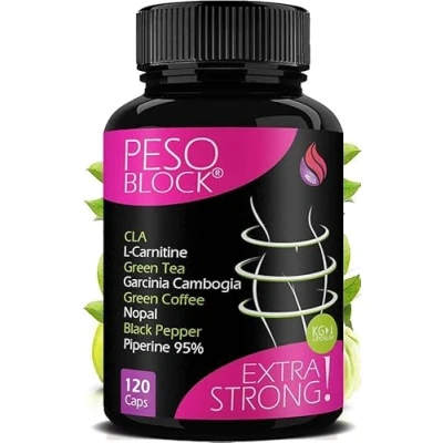 Imagen de PASTILLAS ADELGAZANTES 120ud Potente Poder Adelgazante Quemador de Grasa para Perder PESO Rápido BLOCK® Quemadores Naturales