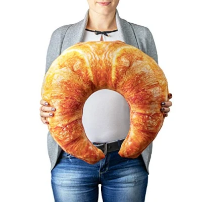 Imagen de Froster Croissant Térmico Almohada Gigante, con Saco de Hueso Cereza, Viaje, Cojín Abrazable