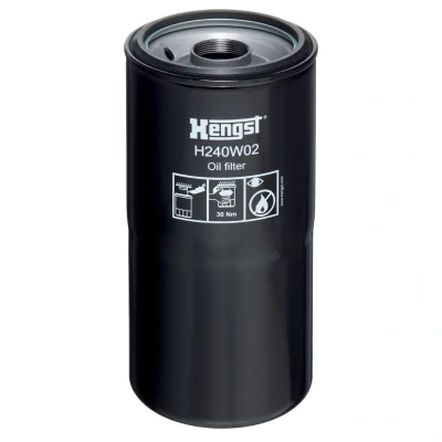 Imagen de HENGST FILTER H240W02 Filtro de aceite 1 3/8 16UN enroscable RENAULT TRUCKS: Premium 2, Kerax, Magnum, VOLVO: FH 12, FM