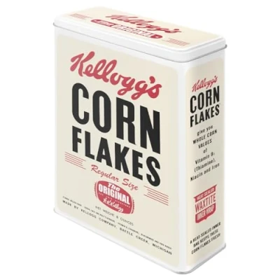 Imagen de Nostalgic Art 30303 Kellogg&#039;s Caja metálica de Estilo Retro, Almacenamiento Tin XL