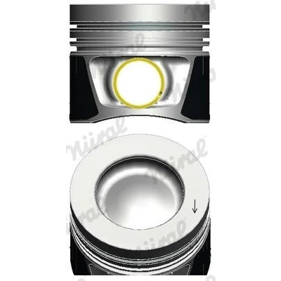 Imagen de NÜRAL 87 432307 00 Pistóns 81,5 con casquillo para cubo de perno, canal refrigeración, soporte segmento pistón, Biela trapecial