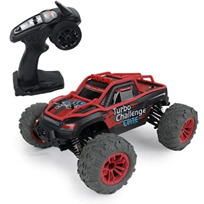 Imagen de Turbo Challenge 4X4 Velocidad Élite 099182 Coche de Control Remoto Rojo y Negro 1/14 Listo para Usar Batería Recargable Pilas Incluidas Plástico A Partir 8 años