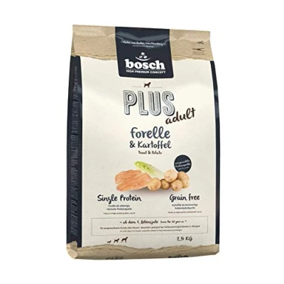 Imagen de bosch HPC PLUS Trucha y Patata Alimento seco para perros adultos de todas las razas Monoproteico Sin cereales 1 x 2,5 kg