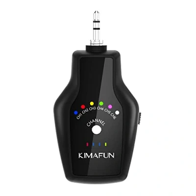 Imagen de KIMAFUN Un Transmisor, Necesita Receptor para Trabajar 2.4G Inalámbrico In Ear Monitorización Ensayo de Banda, Amplificador Bajo Guitarra, Parlantes, Grabación, Transmisión en Vivo