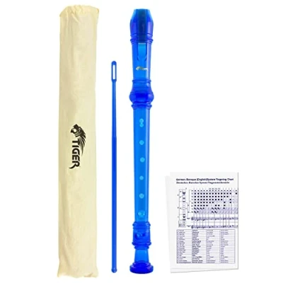 Imagen de Tiger REC7 BL Flauta dulce soprano en si, color azul