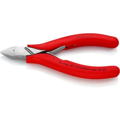 Imagen de Knipex Alicates de corte diagonal para electrónica con fundas multicomponentes 115 mm 77 41