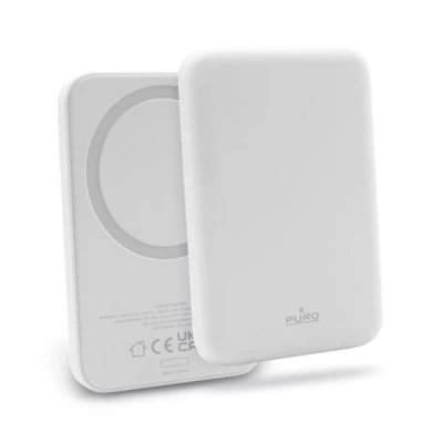 Imagen de Powerbank Con Magsafe Puro Slim Powermag 4000mah Usb c Blanco