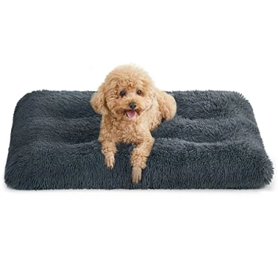 Imagen de Feandrea Cama para Perros, Sofá Mascotas, 80 x 50 cm, Lavable a Máquina, Cojín Gris Ahumado PGW201G02