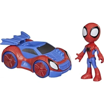Imagen de Spidey AND HIS AMAZING FRIENDS Hasbro Marvel Figura de acción y vehículo rastreador arácnido Marvel, niños a Partir 3 años, F1940