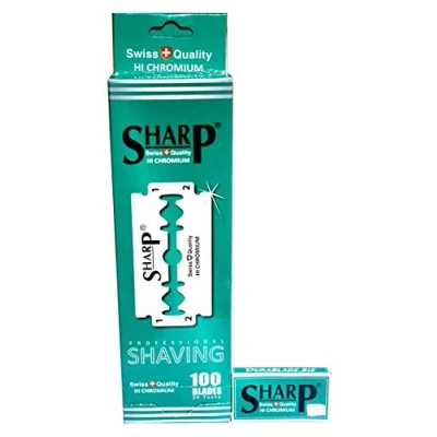 Imagen de Razor Blades Club 100 cuchillas de afeitar Sharp Hi Chromium