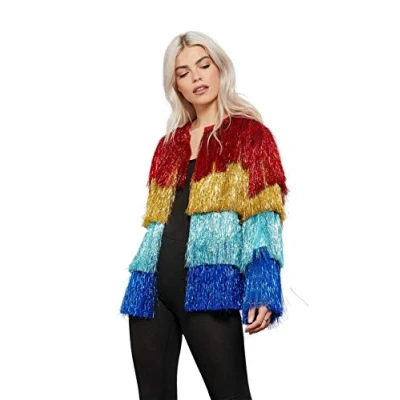 Imagen de Smiffys Chaqueta festivalera Tinsel de Fever, multicolor
