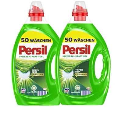 Imagen de Persil Universal Kraft Gel Pack de 2 detergente líquido Excellence con tecnología limpieza en profundidad 100 (2 x 50) lavados