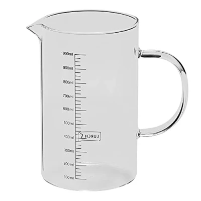 Imagen de Lurch Jarra medidora de vidrio borosilicato resistente al calor 70202, 1 litro