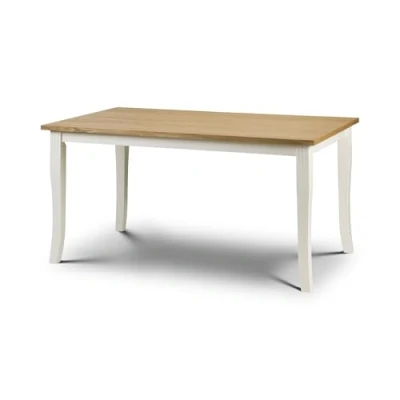 Imagen de Julian Bowen Mesa de Comedor Davenport, Color Marfil/Roble Claro