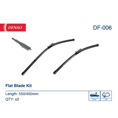 Imagen de Limpiaparabrisas Denso Flat DF 006 Sin marco BMW: 1 Hatchback, 2 Coupé, Cabrio, FIAT: Stilo Multi Wagon