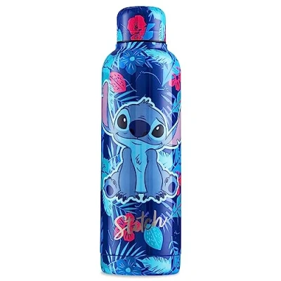 Imagen de Disney Botella Agua Acero Inoxidable Stitch Termica 515ml Aislamiento Doble Pared Reutilizable Tapón Hermético Lilo y Regalos