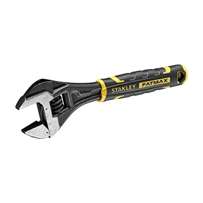 Imagen de STANLEY FATMAX Llave Inglesa Ajustable 150mm, Bimaterial, Apertura Rápida, Métricas y Pulgadas, Orificio para Colgar Mandíbulas Paralelas en Ángulo de 15, FMHT13125 0