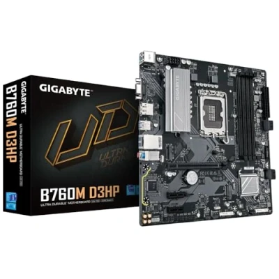 Imagen de GIGABYTE B760M D3HP Placa Base Procesadores Intel Core de 14ª Generación, VRM 4+1+1 Fases, hasta 5600 MHz DDR5, 2xPCIe 4.0 M.2, LAN GbE, USB 3.2 Gen 1
