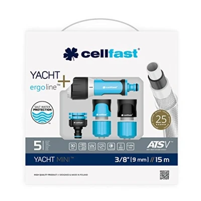 Imagen de Cellfast Set de riego Yacht Mini diámetro 3/8&quot;(9mm) con una Longitud 15 Metros.