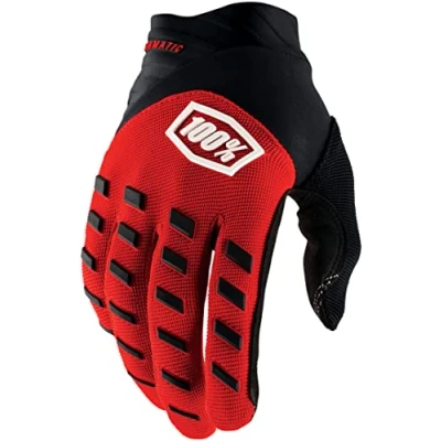 Imagen de 100% Guantes AIRMATIC Gloves M Guantes, Adultos Unisex, Red/Black (Multicolor)