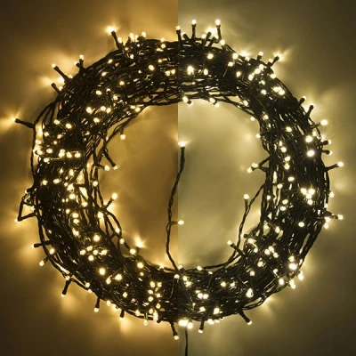 Imagen de 123tinta Luces Navidad 39 metros Blanco extra cálido y 480 leds