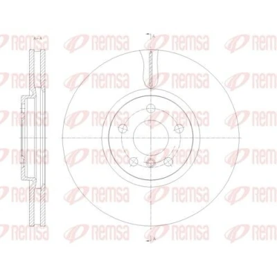Imagen de REMSA Disco de freno MINI: Hatchback, Clubman, Cabrio Eje delantero 335, 335mm 30mm 5 112mm ventilado 61789.10 Discos freno,