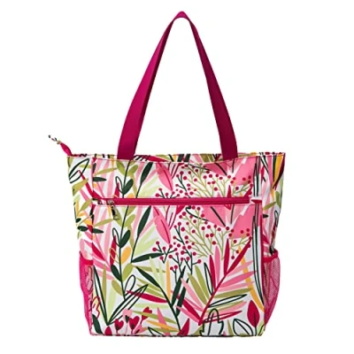 Imagen de Solance bolso grande para compras, de hombro, gimnasio, playa o viaje con bolsillos