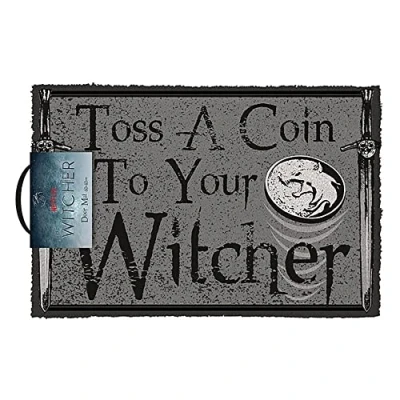 Imagen de Pyramid International The Witcher (Toss A Coin) Doormat/wycieraczka pod drzwi WiedÄšĹmin Daj grosz (60x40 cm)