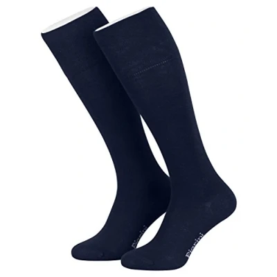 Imagen de Piarini® 4 pares de calcetines ejecutivo largos Azul marino 39 42