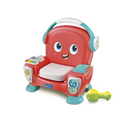 Imagen de Clementoni Baby sillón Canta con Sonido y Baila, Interactivo parlante para niños de 12 36 Meses, Juego Educativo Luces Canciones, estimula el Desarrollo cognitivo Motor, Idioma