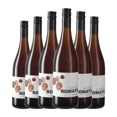 Imagen de Sánchez Romate Oloroso Palomino Fino Seco Jerez Xérès Sherry 75 cl Vino generoso (Caja de 6 Botellas cl)