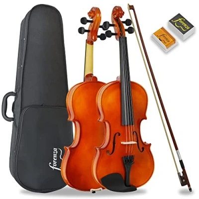 Imagen de Forenza Uno Serie 4/4 Atuendo De Violín Tamaño Completo Para Principiante Con Estuche Dura Ligera, Arco Madera, Colofonia, Cuerdas Núcleo Acero