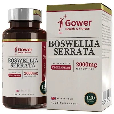 Imagen de GH Boswellia Serrata Alta Resistencia 2000mg Por Porción 120 Capsulas Veganas Sin OGM, Gluten, Lácteos y Alérgenos Fabricado en el Reino Unido