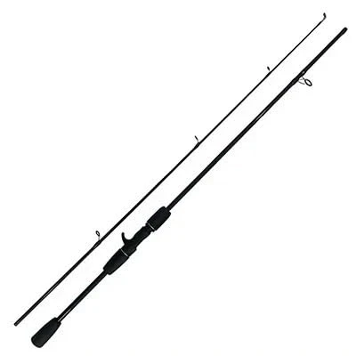 Imagen de CañAs De Pescar CañA Ultraligera Fibra Carbono for Spinning y Casting, señuelos, con Cebo Pescar(Casting Rod Black,1.8M)